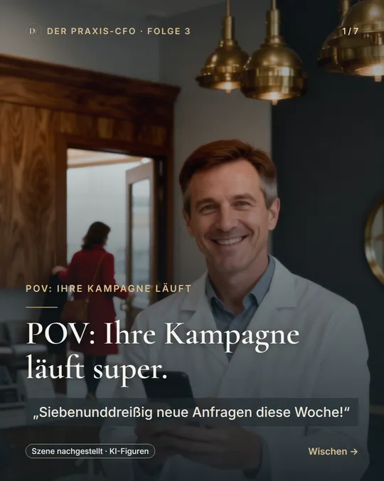 POV: Ihre Kampagne läuft – Folie 1 von 7