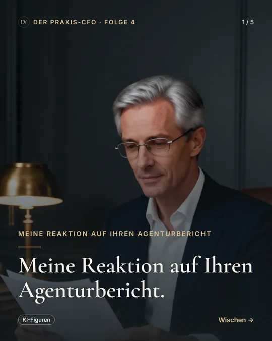 Meine Reaktion auf Ihren Agenturbericht – Folie 1 von 5