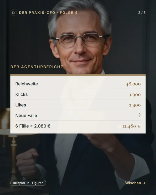 Meine Reaktion auf Ihren Agenturbericht – Folie 2 von 5