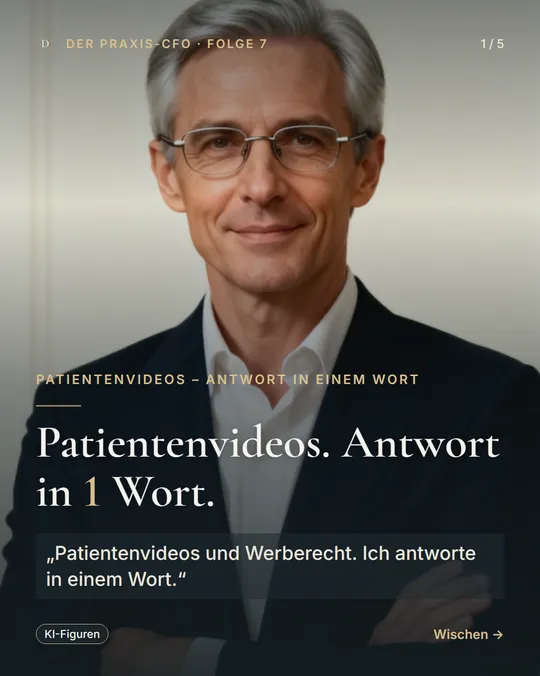 Patientenvideos – Antwort in einem Wort – Folie 1 von 5