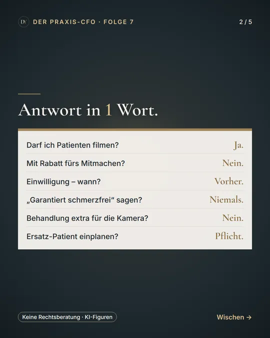 Patientenvideos – Antwort in einem Wort – Folie 2 von 5