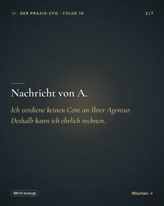 Nachricht von A. – Folie 2 von 7